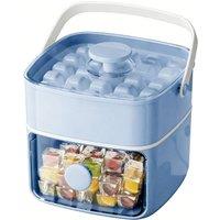 Obasyhig Large capacity ice cube tray with one touch release in White