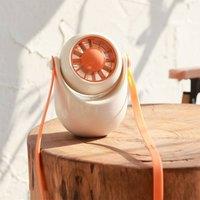 Obasyhig USB neck fan with concealed blades in Orange