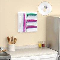 Nordara Acrylic Ziplock Bag Organizer Drawer Storage for Kitchen in Clear