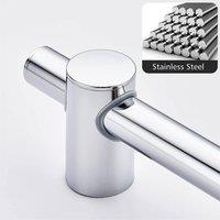 Nordara Shower Riser Rail Chrome Adjustable Head Holder Bathroom Set in Silver