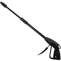 Nordara High Pressure Washer Spray Gun Jet Lance Trigger Wand & 8M Hose Kit in Black