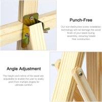 Nordara 5FT Wooden Easel Art Craft Display Painting Stand UK in Beige