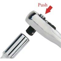 Nordara Professional 3/8" Drive Ratchet Handle Reversible Socket Wrench UK in Silver