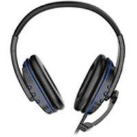 EONLION Gaming Headset with Mic for PC PS4 PS5 Xbox One Laptop Blue in Black