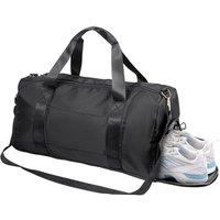 Nordara Sports Gym Duffle Bag for Men Women Travel Training in Black