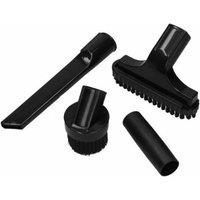 SPETLEK 4pc Mini Attachment Kit with End Brush for Vacuum Hose in Black