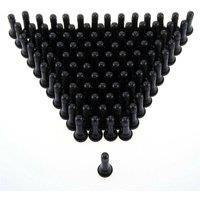 SPETLEK 100X TR414 Tubeless Rubber Tyre Valve with Metal Puller Tool in Black