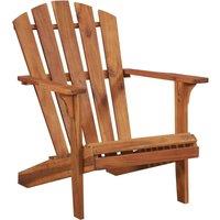 Berkfield Home Garden Adirondack Chair Solid Acacia Wood in Brown