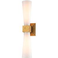 Netlighting Kristy Up & Down Wall Lamp Distressed Gold 3000K IP44 2x G9