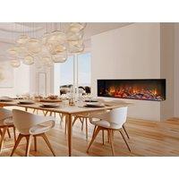 Acantha Fires & Fireplaces Ignis 1500 Corner View Media Wall Electric Fire in Black