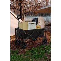 Neo Foldable Collapsible Garden Festival Cart in Jet Black