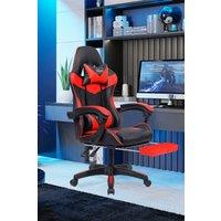 Neo GTB Gaming Chair with Massage & Footrest in Red