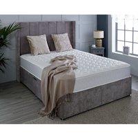 Starlight Beds Essentials Zig Zag Memory Foam Spring Mattress Soft Feel Cool Touch in Grey | Size: EU Double