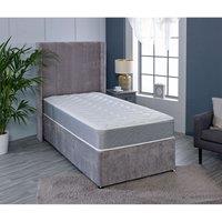 Starlight Beds Grey Memory Foam Spring Hybrid Mattress | Size: EU Double