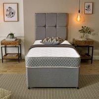 eXtreme Comfort Ltd Diamond Memory Foam & Spring Hybrid Mattress Breathable Cooling in White | Size: EU Single
