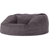 icon Soul Giant Corduroy Bean Bag Charcoal Grey 2-Seater Bean Bag Chair