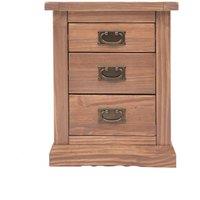 Cabinet Bits Tirolo 3 Drawer Bedside Table in Light Brown