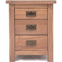Cabinet Bits Padua 3 Drawer Bedside Table in Light Brown