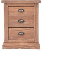 Cabinet Bits Tirolo 3 Drawer Bedside Table in Light Brown