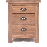 Cabinet Bits Padua 3 Drawer Bedside Table in Light Brown