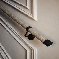Woodworx Driftwood Premium Easy Install Indoor Modern Stair Handrail Kit 3.6m in Grey