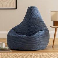 icon Dalton Medium Bean bag, Corduroy in Blue