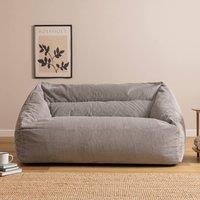 icon Cecilia Jumbo Cord Giant Bean Bag Sofa in Grey | Size: Medium