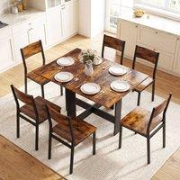 HOMCOM Wooden Folding Table Writing Desk in Brown