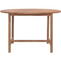 Berkfield Home Garden Dining Table 110x75 cm Solid Wood Teak in Brown | Size: 110x75 cm