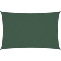 Berkfield Home Sunshade Sail Oxford Fabric Rectangular 2x5 m Dark Green