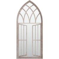 Berkfield Home Mirror Sand 100x45 cm Iron for Indoor Use in Cream