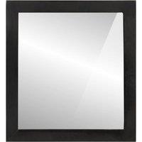 Berkfield Home Bathroom Mirror 55x1x60 cm Glass & Solid Wood Mango in Brown | Size: 55 x 1 x 60 cm