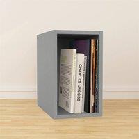 Nordara Small Grey Vinyl LP Storage Box Cube Rack for 12 Records