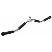 EONLION Cable Machine Tricep Curl Bar Gym Attachment Pull Down Grip UK in Black