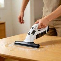 Nordara Rechargeable Window Vacuum Cleaner Set for Glass & Mirrors in White