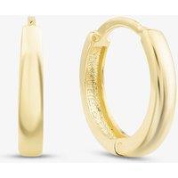 T.H.Baker Women's 9ct Yellow Gold Tube Huggy Hoop Creole Earrings 1.59.1779