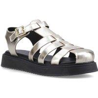Hush Puppies Women's Cassandra Gladiator Sandal in Gold | Size: 3