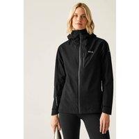 Regatta Women's Birchdale Waterproof Hooded Shell Jacket in Jet Black | Size: 24