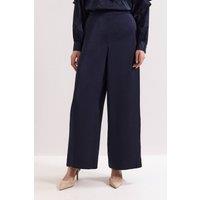Phase Eight Women's Beccy Satin Trouser in Dark Navy | Size: 12