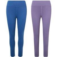 Validate Women's 247 Essential 2 Pack Leggings Purple + Dark Blue | Size: Large