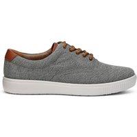 Hotter Men's 'Rowan' Dual-Fit Canvas Shoes in Charcoal | Size: 8.5
