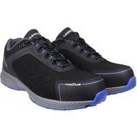 Goodyear Men's Metal Free S3 SRC HRO Water Resistant Safety Work Trainers in Black | Size: 12