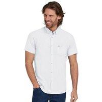 Raging Bull Men's Short Sleeve Classic Linen Shirt in White | Size: XL