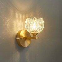 COMELY Indoor Wall Lights, Vintage Gold Crystal Wall Lights, G9 Bulbs