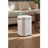 Living and Home 12L Smart Sensor Waterproof Rubbish Bin Bathroom Dustbin Kitchen Trash Can in White