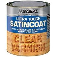 Ronseal Ultra Tough Internal Clear Satincoat Varnish 750Ml