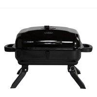 Tower Compact Charcoal Grill with Collapsible Legs & Portable Design, Black
