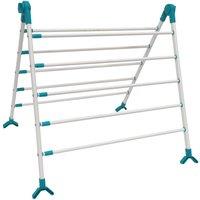 Gr8 Home Extendable Over Bath Clothes Airer Dryer Folding Horse Drying Rack in White