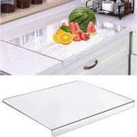VOGREX 17x13in Non-Slip Clear Acrylic Chopping Board for Kitchen Countertop