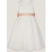 Monsoon Girl's Lace Tulle Bridesmaid Dress Ivory | Size: 7 Years
